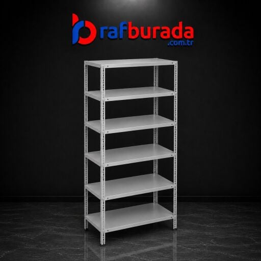 6 Katlı Çelik Raf